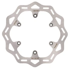 MTX PARTS ДИСК ТОРМОЗНИЙ ЗАД KTM EXC/SX 125/250 '95-'21, EXC 300 '00- '21, EXC-F/SX-F/XC-F 350 '11-'21, EXC 450 '07-'21, EXC 500 '12-'19, HUSQVARNA FC/FE 250/350/450 '14-'21, TE 125/250/300 '14-'21 WAVE (220X110X4MM) (6X6,5MM)