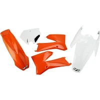 UFO КОМПЛЕКТ ПЛАСТІКОВ KTM 85 '11-'12 КОЛЬОРИ OEM (POMARANCZOWY/BIALY) (KT508E999)