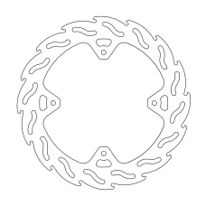 MOTO-MASTER АКЦІЯ ДИСК ТОРМОЗНИЙ ЗАД FLAME 240MM HONDA CRF 250/450 '04-