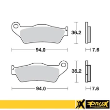 PROX ПЕРІД ТОРМОЗНИЙ ПІДКЛАДКА KTM125/150/200/250/300/350/450/525/530