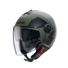 МОТОШОЛОМ ВІДКРИТИЙ CABERG JET МОДЕЛЬ RIVIERA V4X ALPHA КОЛІР ЗЕЛЕНИЙ\/ЧОРНИЙ\/СІРИЙ МАТОВИЙ РОЗМІР L - зображення 1