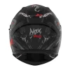 NOX ШОЛОМ INTEGRALNY (ПОВНИЙ FACE) Z БЛЕНДА N401 ZUMBI КОЛІР ЧОРНИЙ\/ЧЕРВОНИЙ МАТОВА РОЗМІР XL - зображення 3