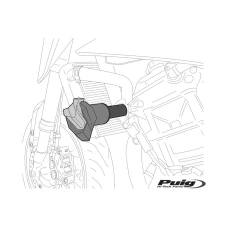 PUIG CRASH КОЛОДКИ R19 HONDA CBR 600RR C/BLACK
