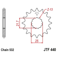 ПЕРЕДНЯ ЗІРКА JR CHT 429 14 SUZUKI GSXR 1100 '89-'97, RF 900 (42914JT) (LANC. 532)ПІД ЗАМОВЛЕННЯ