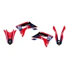 BLACKBIRD КОМПЛЕКТ НАЛІПОК (OKLEIN) HONDA CRF 250R '18-'21, CRF 450R '17-'21, CRF 450X '17-'24 DREAM 5 КОЛІР ЧЕРВОНИЙ ЧОРНИЙ - зображення 2