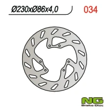 NG ДИСК ТОРМОЗНИЙ ПЕРІД YAMAHA YZ 125 '86-'87, YZ 490 '85-'87, DT 200 '87, (230X86X4MM) (6X6,5MM)