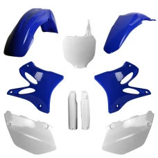 POLISPORT КОМПЛЕКТ ПЛАСТІКОВ (ПОВНИЙ KIT) YAMAHA YZ 125/250 '05 W КОМПЛЕКТІ TABLICA ПЕРІД (8658000001) I КРИШКИ AMORTYZAROROW (8398100001) КОЛІР СИНІЙ БІЛИЙ OEM