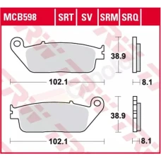 TRW LUCAS КОЛОДКИ ДИСКОВІ ТОРМОЗНІ KH142 SINTER RACING (WYCZYNOWE) BMW C-EVOLUTION 14-, C 650 11-, SUZUKI BURGMAN 650 04- ПЕРІД