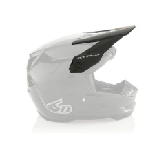 6D ШОЛОМ ATR-3 VISOR ТВЕРДИХ БЛИСК ЧОРНИЙ