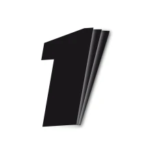 BLACKBIRD НОМЕРИ STARTOWE 25CM X 20CM UKOSNE, КОЛІР ЧОРНИЙ NR1 (3SZT.)