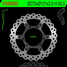 NG ДИСК ТОРМОЗНИЙ ПЕРІД Z ADAPTEREM OVERSIZE (270X101X3) HONDA CRF 250/450R '04-14', CRF 450X '04-'16