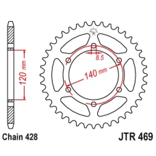 ЗАДНЯ ЗІРКА JR 469 44 KAWASAKI KE 175 '79-83', KV 175 '81-89' (46944JT) (LANC.428)