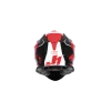 JUST1 ШОЛОМ J-18 F HEXA WHITE\/FLUO RED\/BLACK XL - зображення 2
