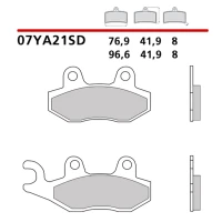 BREMBO 2026/06 КОЛОДКИ ДИСКОВІ ТОРМОЗНІ KH135 ВИКЛЮЧЕНИЙ ROAD SINTER SD (SPIEK METALICZNY) (ECE R90)