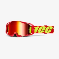 100 % ОКУЛЯРИ МОДЕЛЬ ARMATIC RED - MIRROR RED LENS - КОЛІР CZERWONY/ZOLTY FLUO СТІКЛО ЧЕРВОНА ЗЕРКАЛО