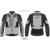 ALPINESTARS КУРТКА BOGOTA PRO DRYSTAR GRAY\/YELLOW FLUO 2XL - зображення 1