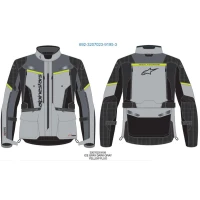 ALPINESTARS КУРТКА BOGOTA PRO DRYSTAR GRAY/YELLOW FLUO L