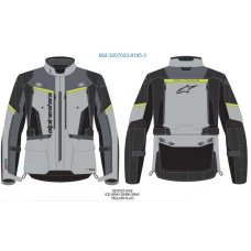 ALPINESTARS КУРТКА BOGOTA PRO DRYSTAR GRAY/YELLOW FLUO L