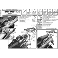 KAPPA СТЕЛАЖ БАГАЖНИКА ЦЕНТРАЛЬНОГО HONDA CB 900 HORNET (02-07) ( БЕЗ ВІНІЛ )