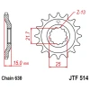 JT ЗІРОЧКА ПЕРІД 528 15 KAWASAKI GPZ 750 UNITRACK '82-'89 (ZX750A1-A5) (52815JT) (LANC. 630) - зображення 1