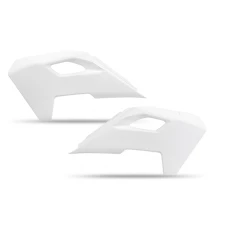 UFO 2024/01 КРИШКИ РАДІАТОРА HUSQVARNA TC 125 / 250 '23-'24, TE 150 / 250 / 300 '24, FC / TX / FX / FE 300 / 350 / 450 / 501 '24, КОЛІР БІЛИЙ