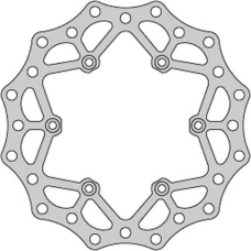 DELTA BRAKING ДИСК ТОРМОЗНИЙ ЗАД KTM 2T/4T '91-21, HUSABERG, HUSQVARNA, GAS-GAS '21, WAVE ULTRA LIGHT (220X110X4MM) (6X6,5MM) (NG129,NG141)