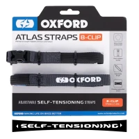 OXFORD РЕМНІ TRANSPORTOWE ATLAS B-CLIP 17MM X 1.2M 2 ШТУКИ W КОМПЛЕКТІ КОЛІР СІРИЙ