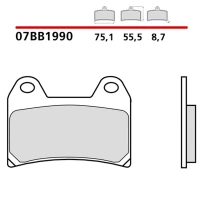 BREMBO 2026/03 КОЛОДКИ ДИСКОВІ ТОРМОЗНІ KH244 GENUINE SINTER (SPIEK METALICZNY MIESZANKA OEM) ПЕРІД/ЗАД
