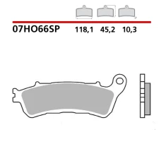 BREMBO 2026/03 КОЛОДКИ ДИСКОВІ ТОРМОЗНІ KH388/2 SINTER SP (SPIEK METALICZNY) ЗАД (ECE R90)