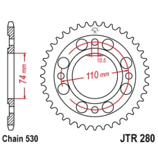 ЗАДНЯ ЗІРКА JR HONDA CB 500 T '75-77' (28033JT) (LANC.520)
