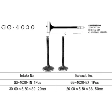 VESRAH КЛАПАН ВПУСКНИЙ KAWASAKI KLT 160/185 ' 85-87' KLF 185 '85-88' (OEM: 12004-1051) (1 ШТ.) (MADE IN JAPAN)