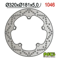 NG ДИСК ТОРМОЗНИЙ ПЕРІД BMW F 800/R850,1100,1150/K 1200/1300/1600 (320X181X4,8) (5X14,0MM)