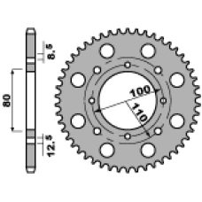 ЗАДНЯ ЗІРКА PBR 819 46 F SUZUKI GSX 250 (80-83) (LANC. 520)