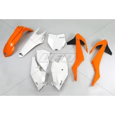 UFO КОМПЛЕКТ ПЛАСТІКОВ KTM SX/SXF '16-'18 (Z WYJATKIEM SX 250 '16), КОЛІР OEM '16 (POMARANCZOWY/BIALY) (KT517E999)