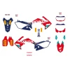 BLACKBIRD КОМПЛЕКТ НАЛІПОК (OKLEIN) HONDA CRF 250R '10-'13; CRF 450R '09-'12 REPLICA TEAM HRC 25 HONDA - зображення 2