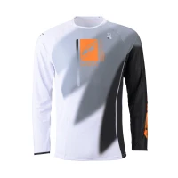 KENNY RACING СОРОЧКА CROSS/ENDURO МОДЕЛЬ TITANIUM TONES WHITE КОЛІР BIALY/SZARY/POMARANCZOWY РОЗМІР M