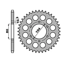 ЗАДНЯ ЗІРКА JR 501 33 KAWASAKI Z 750 C 80-87, GPZ 1100 81-85 (LANC. 630)