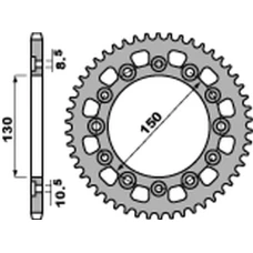 ЗАДНЯ ЗІРКА PBR 4309 42 C45 HONDA XL600/XL500/NX650/XR600/FX650 (JTR245/3.42) (LANC. 520)
