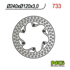 NG ДИСК ТОРМОЗНИЙ ПЕРІД HUSQVARNA CR/WR 125/250/360 (87-91), TE 350 (89-91), TC/TE 610 (91) (240X120X3)