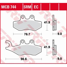 TRW LUCAS ZF КОЛОДКИ ДИСКОВІ ТОРМОЗНІ KH353 SINTER APRILIA SPORTCITY 2T 50 '08-'13, SPORTCITY 125 '05-'13, SR 125/300 '10-, DERBI BOULEVARD 50/125 '08-'17, PEUGEOT CITYSTAR 50 '14-, PIAGGIO FLY 50 2T/4T '05-'12, LIBERTY 50 2T/4T '09-'15 ПЕРІД