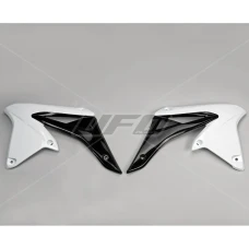 UFO КРИШКИ РАДІАТОРА SUZUKI RMZ 250 '10-'18 КОЛІР БІЛИЙ ЧОРНИЙ