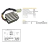 DZE РЕГУЛЯТОР НАПРУГИ HONDA CRF 450X '05-17 (OEM 31600-MEY-671) (12A) - зображення 2