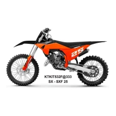 UFO 2025/04 КОМПЛЕКТ ПЛАСТІКОВ (ПОВНИЙ KIT) Z OSLONAMI ТЕЛЕСКОПІЧНИЙ (АМОРТИЗАТОРІВ) KTM SX 125 / 150 / 250 / 300 '25, SXF (SX-F) 250 / 350 / 450 '25-, КОЛІР КОЛІР ПОМАРАНЧ / ЧОРНИЙ
