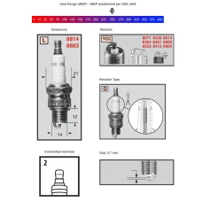 CHAMPION SPARKPLUG 8814 POWERSPORT