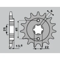 ПЕРЕДНЯ ЗІРКА JR CHT 293 15 HONDA XL 600 V '87-'88 (JTF293.15)