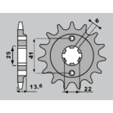 ПЕРЕДНЯ ЗІРКА JR CHT 293 15 HONDA XL 600 V '87-'88 (JTF293.15)