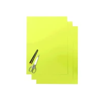 BLACKBIRD КОМПЛЕКТ НАЛІПОК (OKLEIN) (ПЛІВКА CRYSTALL 0,4 MM) 3 X ЛИСТ 47X33CM, КОЛІР ЖОВТИЙ FLUO