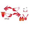 BLACKBIRD КОМПЛЕКТ НАЛІПОК (OKLEIN) HONDA CRF 250R '04-'09, CRF 250X '04-'21 REPLICA TEAM HRC - зображення 2