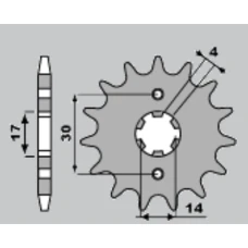 PBR ЗІРОЧКА ПЕРІД 270 15 18NC HONDA ST 50 87-90 (LANC. 420)