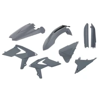 POLISPORT КОМПЛЕКТ ПЛАСТІКОВ BETA 2T/4T '18 W КОМПЛЕКТІ КРИШКИ АМОТРТИЗАТОРІВ (8398700005) КОЛІР СІРИЙ NARDO GREY